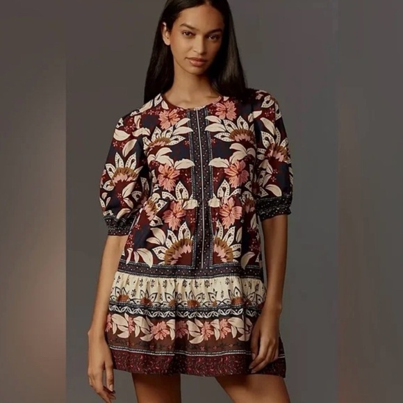 Farm Rio Ainika Chill Mini Dress Size Large - Picture 1 of 15